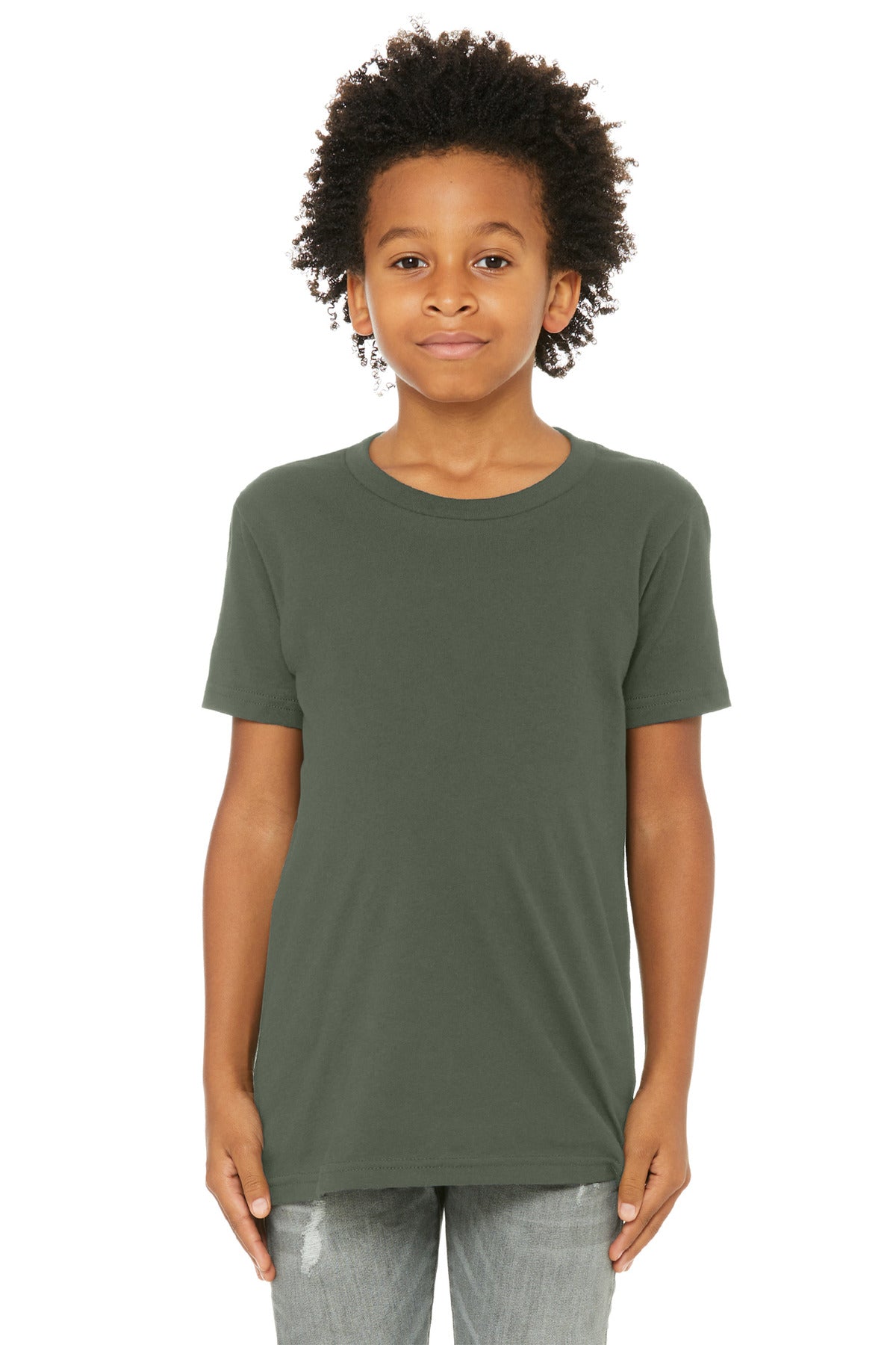 Bella+Canvas Youth Jersey Tee (SAN-BC3001Y) - Military Green