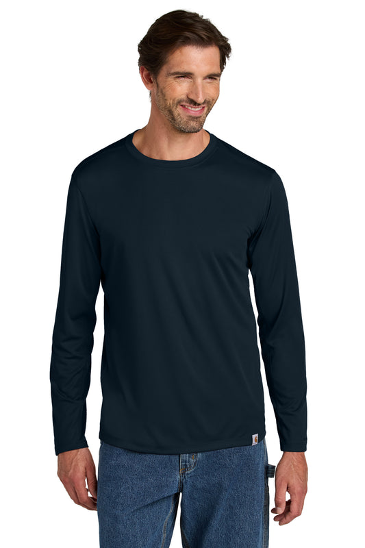 Carhartt Force Sun Defender L/S Tee (SAN-CT106972) - Navy