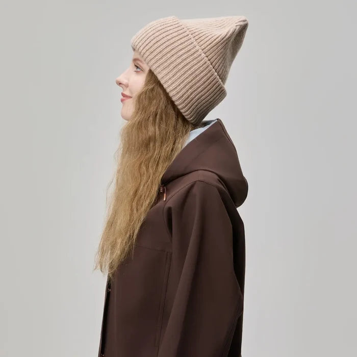 Merino Wool Beanies Double Cuff (FM-1338)