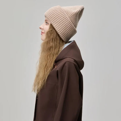 Merino Wool Beanies Double Cuff (FM-1338)
