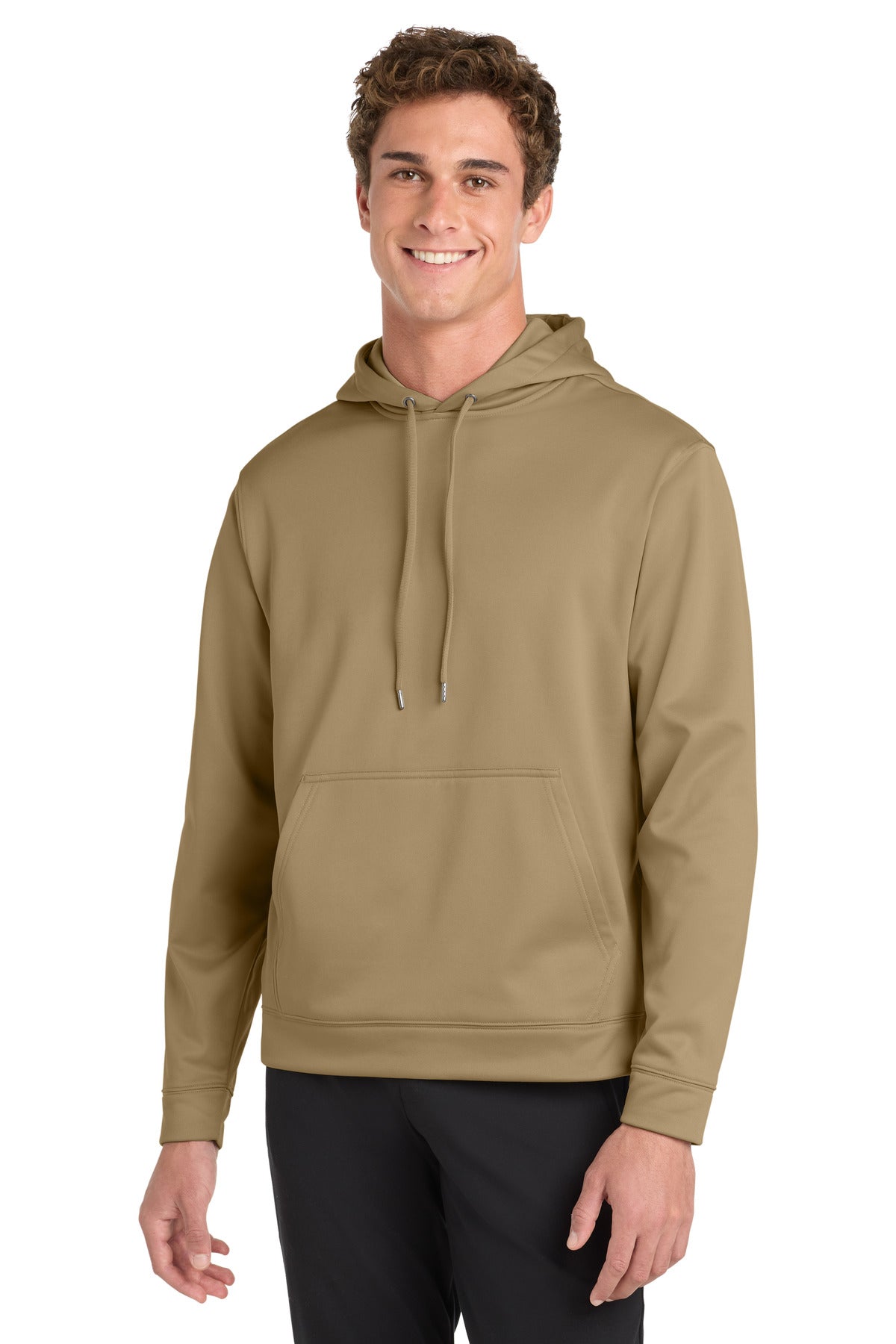 Sport-Tek Sport-Wick Fleece Hooded Pullover (SAN-F244) - Coyote Brown