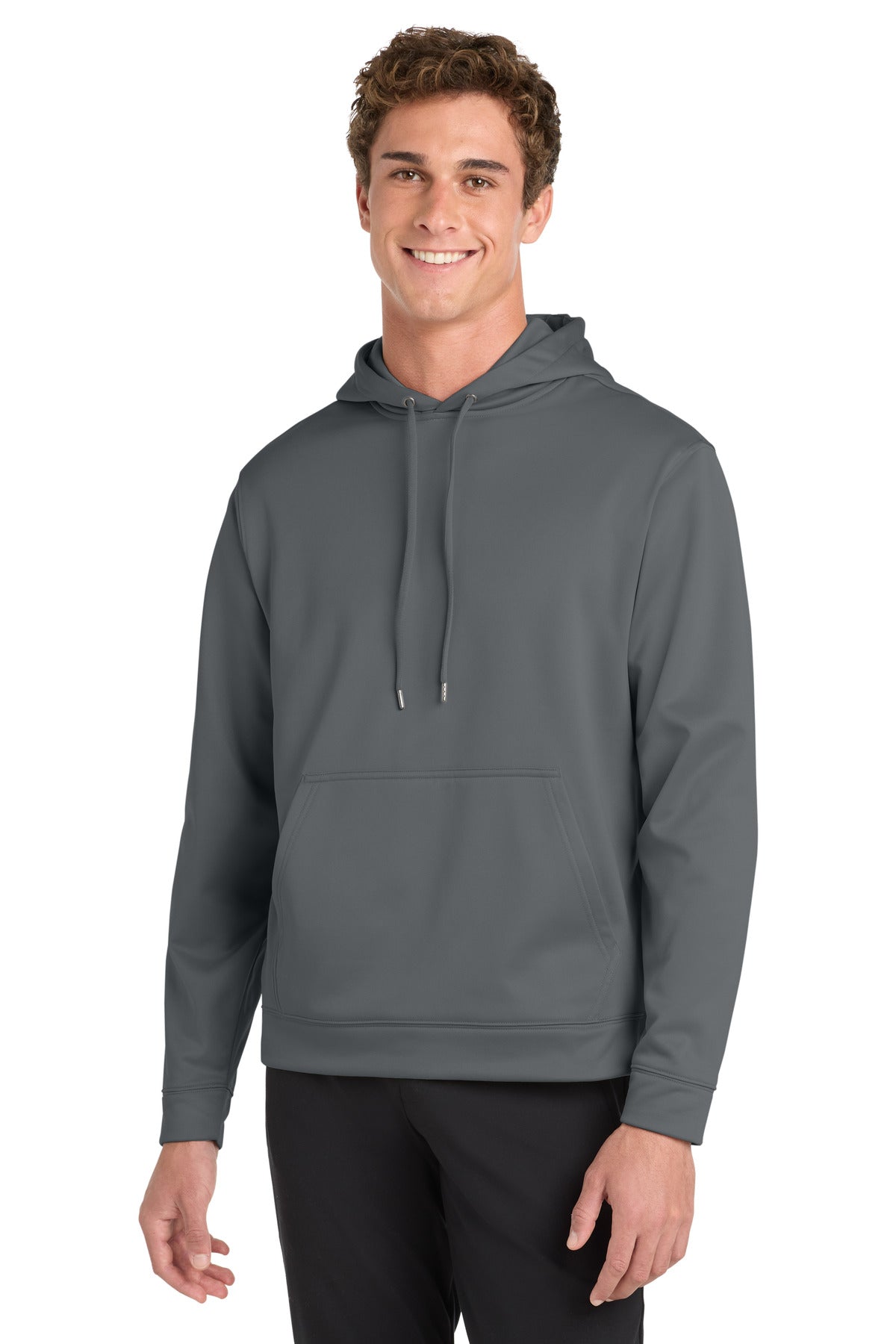 Sport-Tek Sport-Wick Fleece Hooded Pullover (SAN-F244) - Dark Smoke Grey