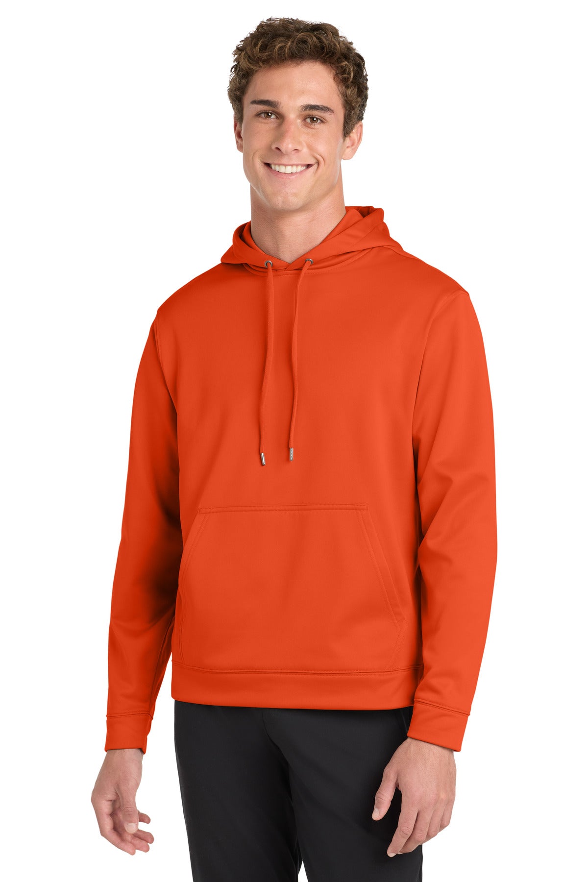 Sport-Tek Sport-Wick Fleece Hooded Pullover (SAN-F244) - Deep Orange