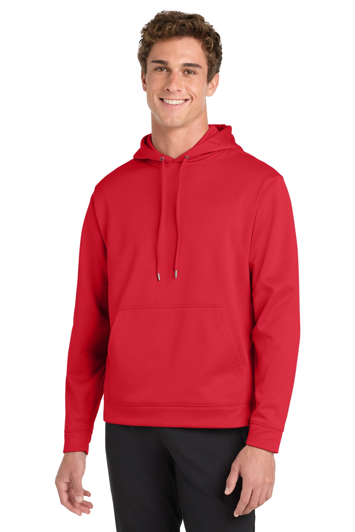 Sport-Tek Sport-Wick Fleece Hooded Pullover (SAN-F244) - Deep Red