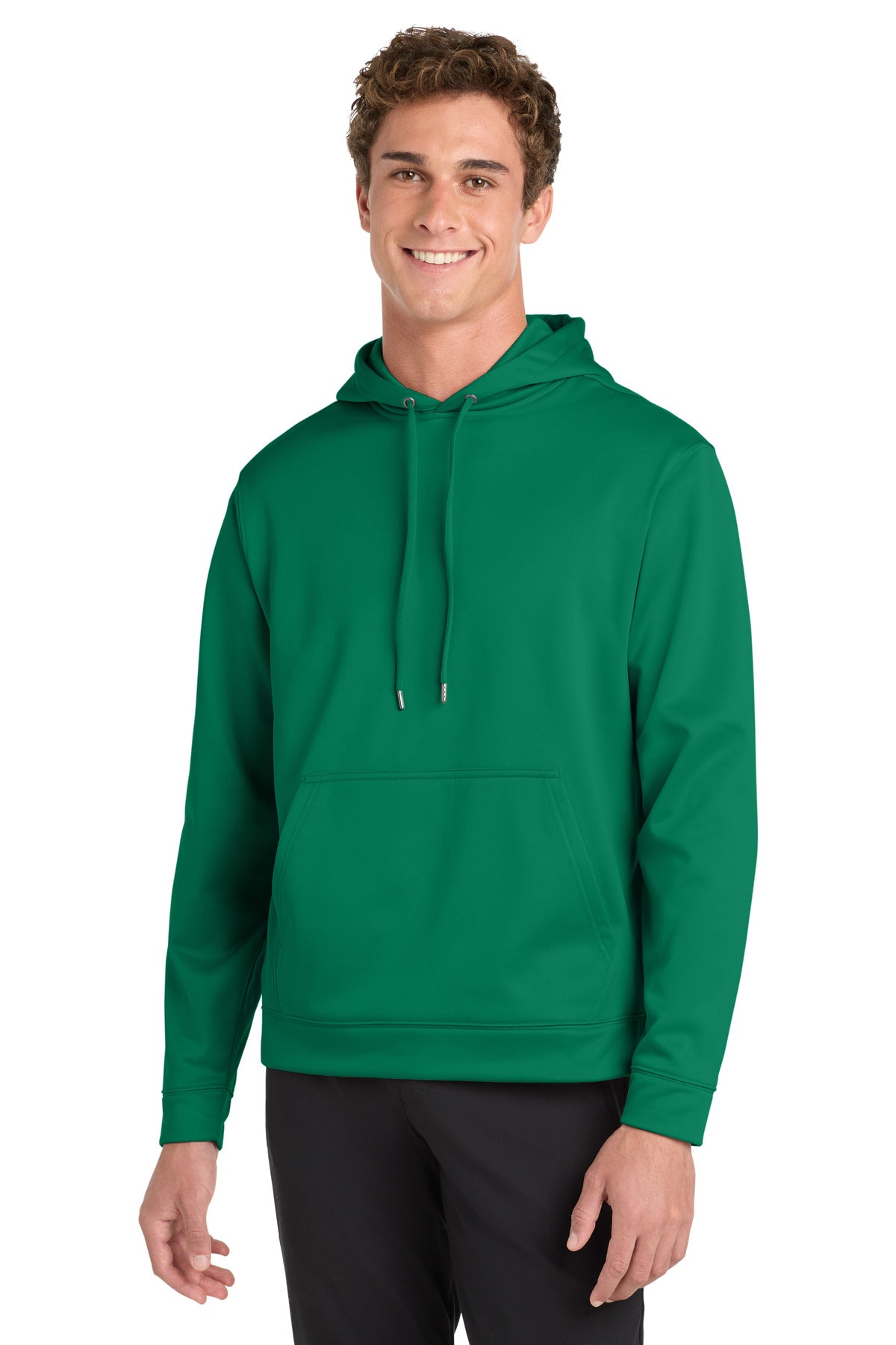 Sport-Tek Sport-Wick Fleece Hooded Pullover (SAN-F244) - Kelly Green