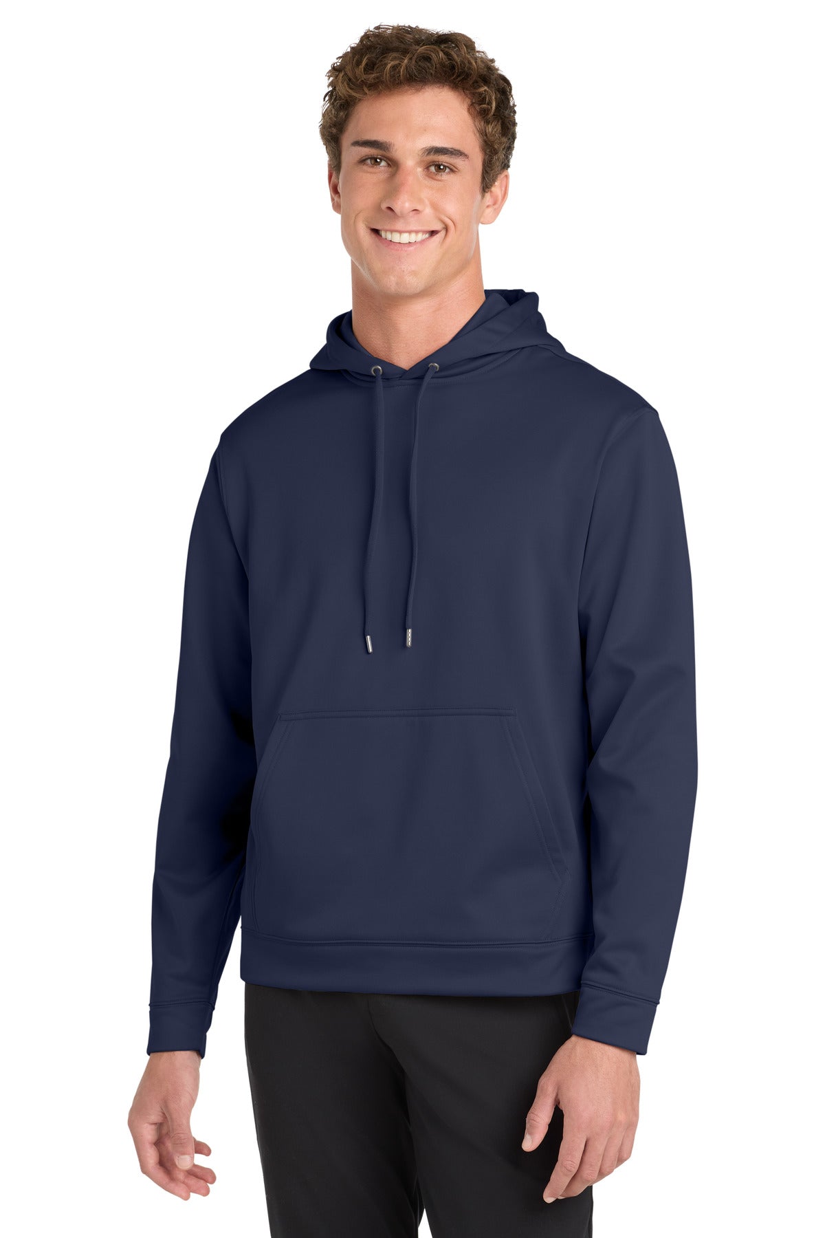 Sport-Tek Sport-Wick Fleece Hooded Pullover (SAN-F244) - Navy