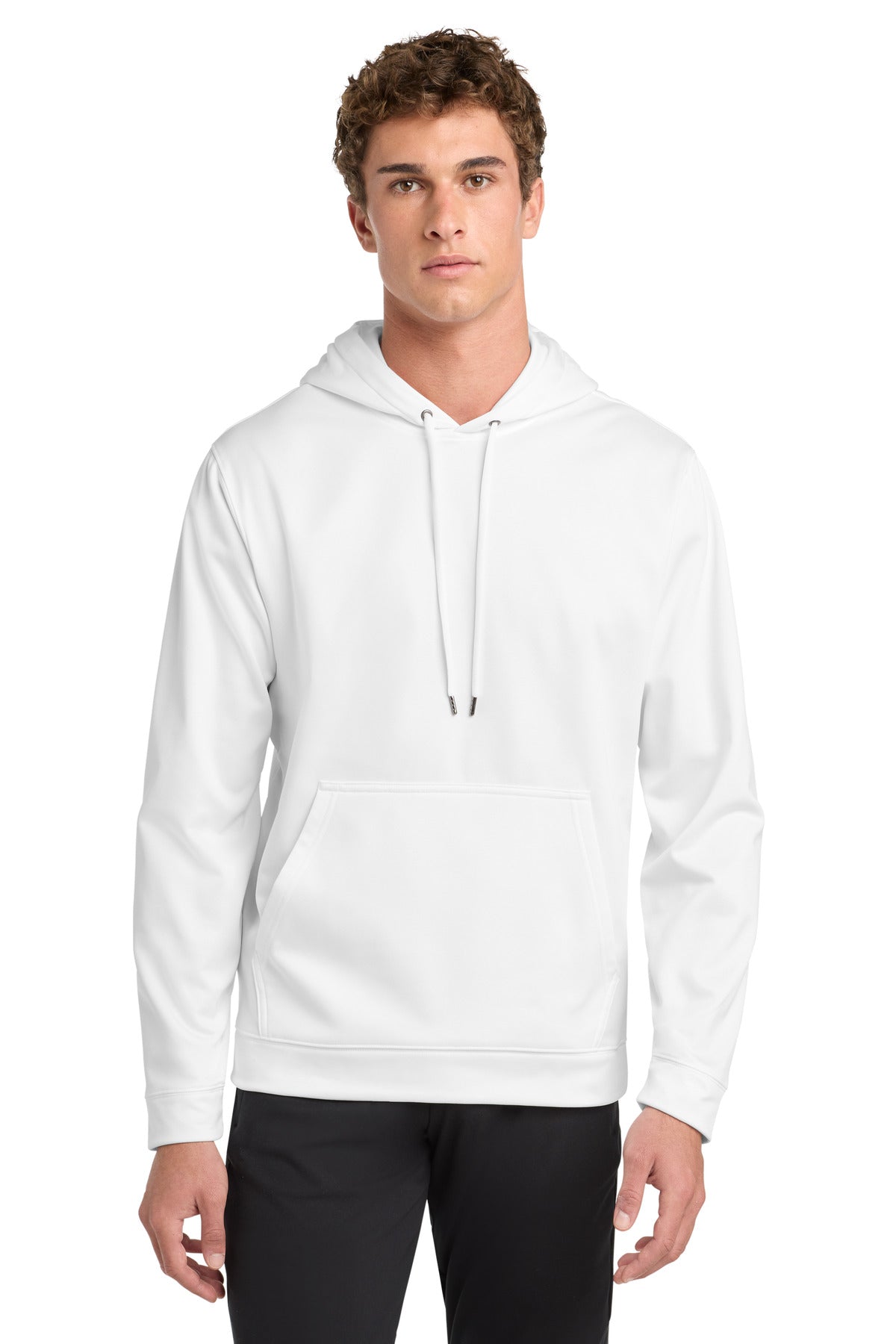 Sport-Tek Sport-Wick Fleece Hooded Pullover (SAN-F244) - White