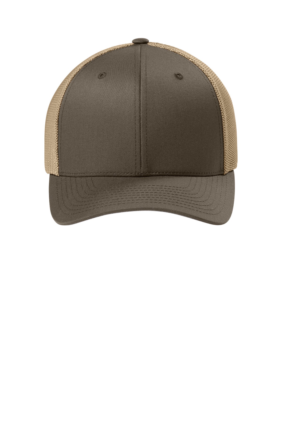Flexfit Trucker Mesh Cap (SAN-FF6511) - Brown/ Khaki