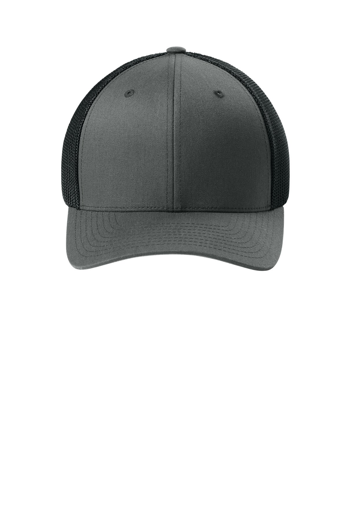 Flexfit Trucker Mesh Cap (SAN-FF6511) - Charcoal/ Black