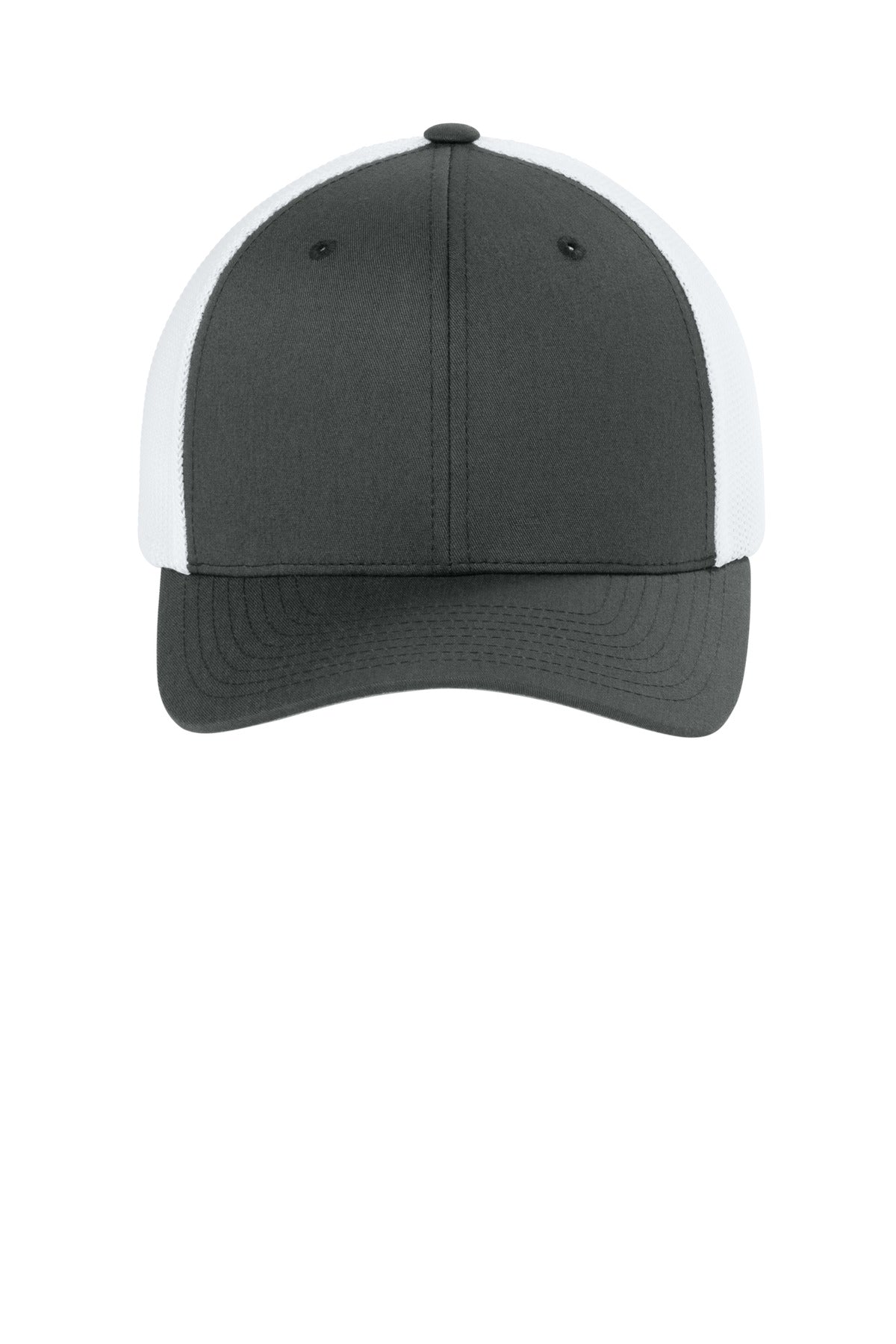 Flexfit Trucker Mesh Cap (SAN-FF6511) - Charcoal/ White