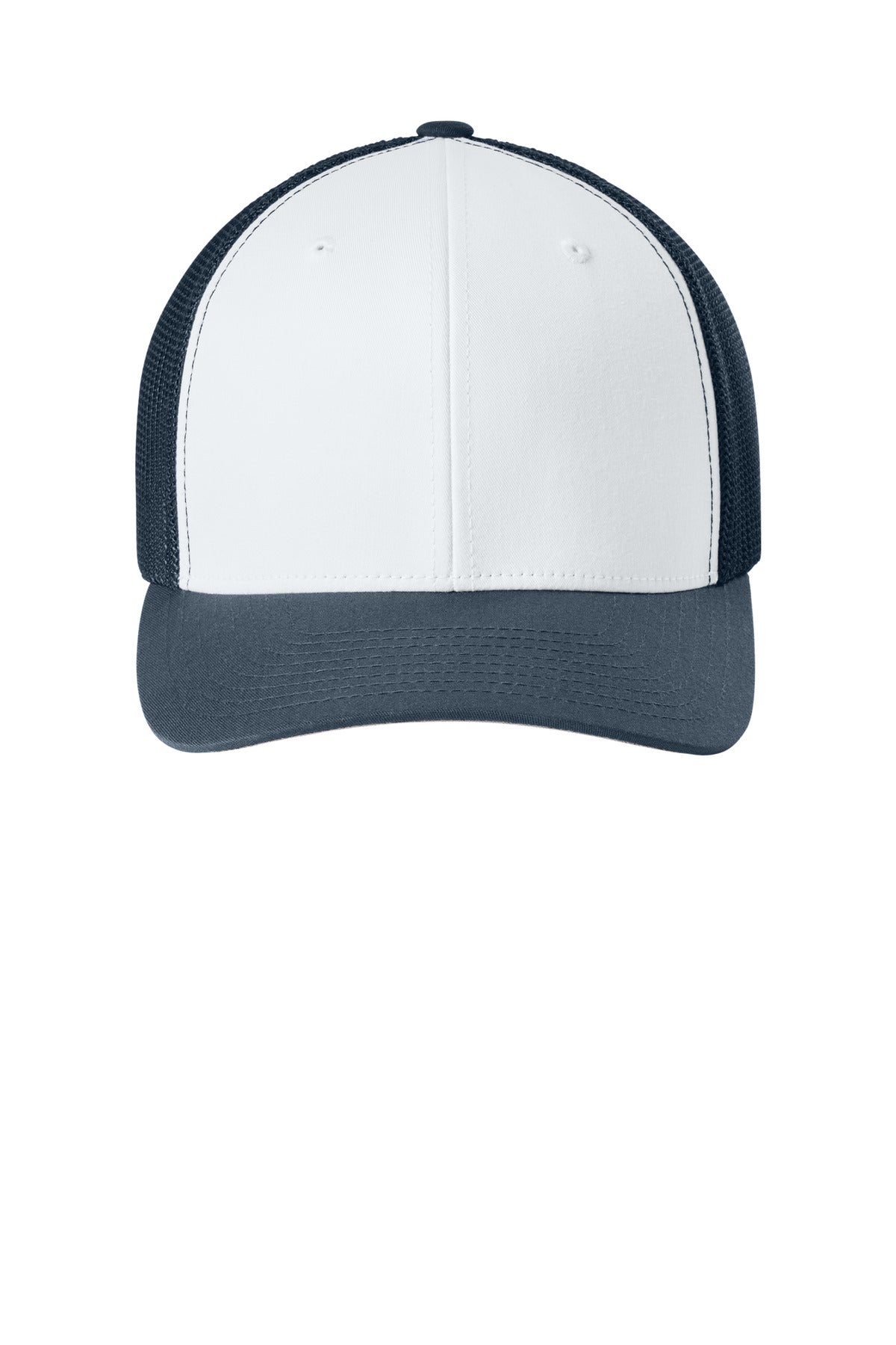 Flexfit Trucker Mesh Cap (SAN-FF6511) - Navy/ White/ Navy