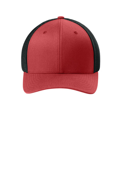 Flexfit Trucker Mesh Cap (SAN-FF6511) - Red/ Black