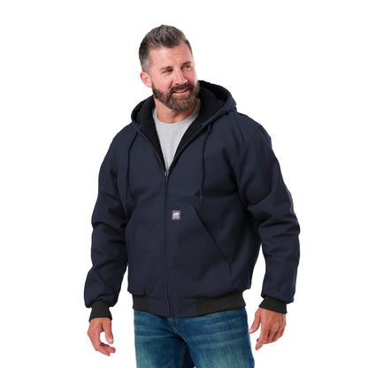 Berne Heritage Hooded Work Jacket (OS-HJ51) - Navy