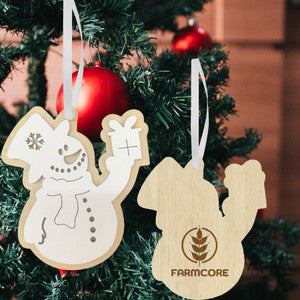 Layered Snowman Wood Ornament (HP-HW610SMO)