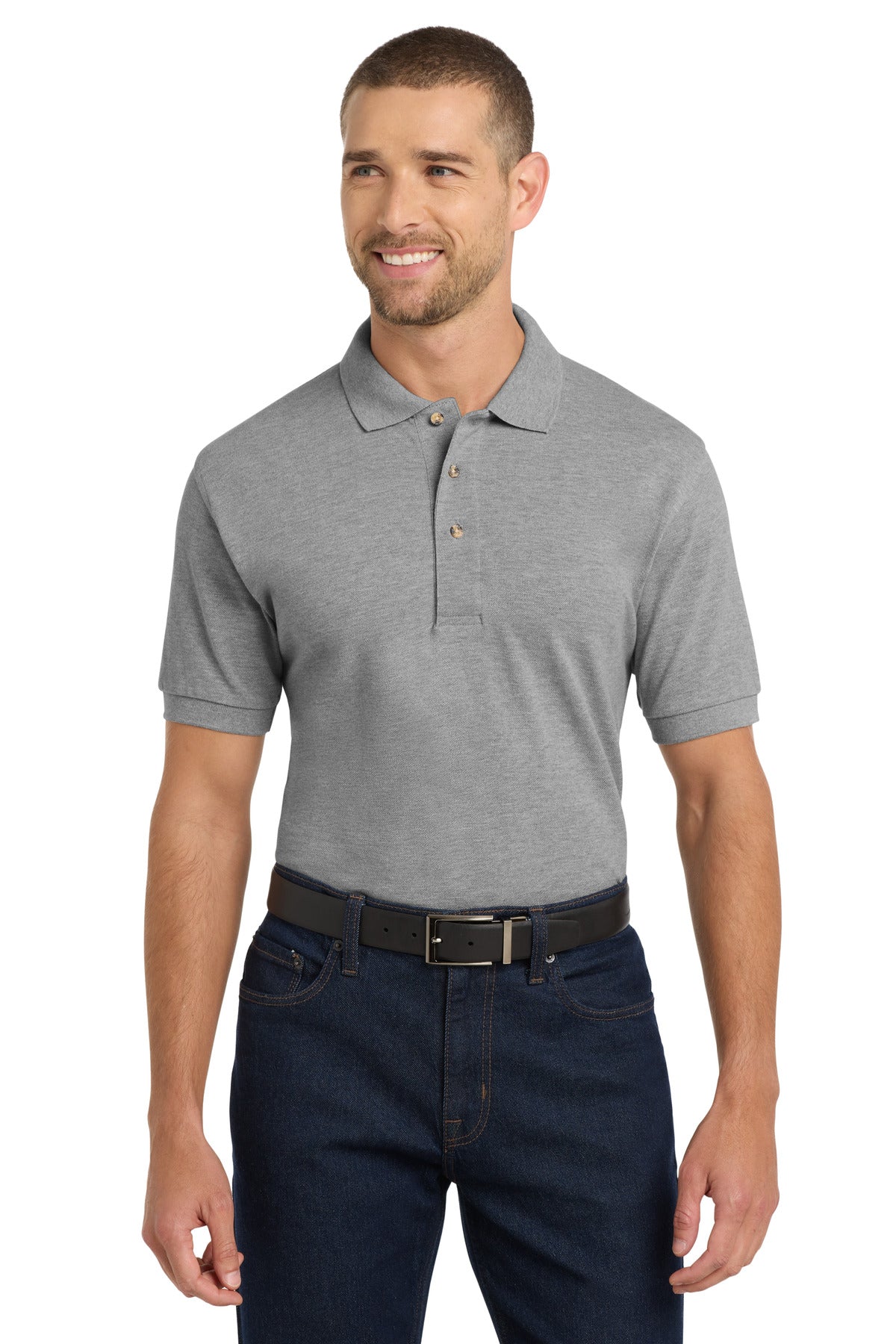 Port Authority Heavyweight Cotton Pique Polo (K420) - Oxford