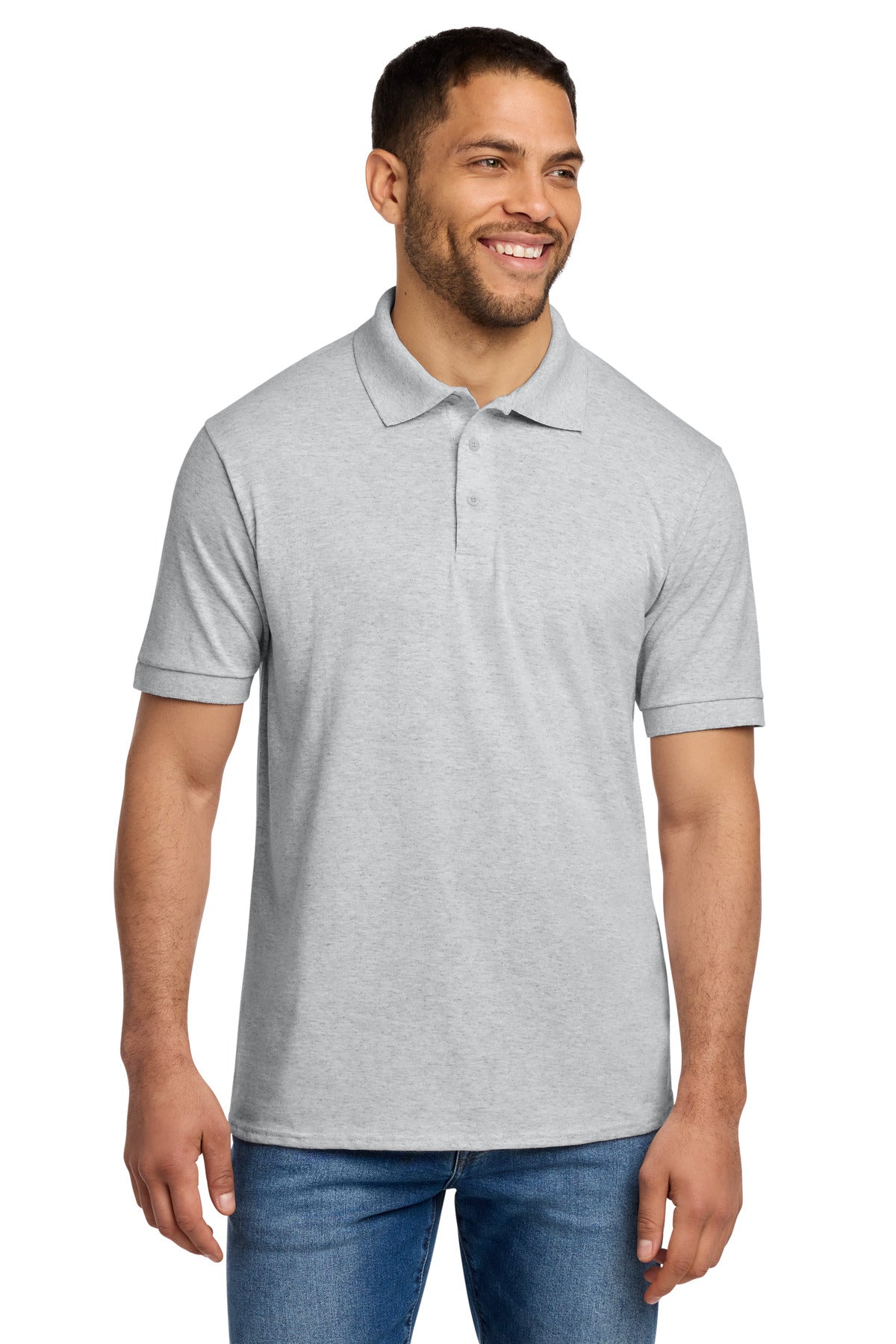 Port & Company Core Blend Jersey Polo (SAN-KP55) - Ash