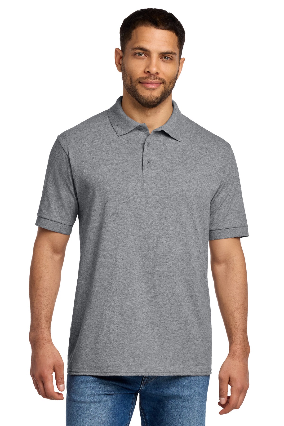 Port & Company Core Blend Jersey Polo (SAN-KP55) - Athletic Heather