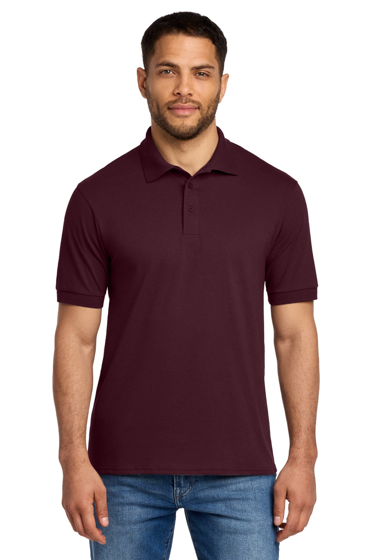Port & Company Core Blend Jersey Polo (SAN-KP55) - Athletic Maroon