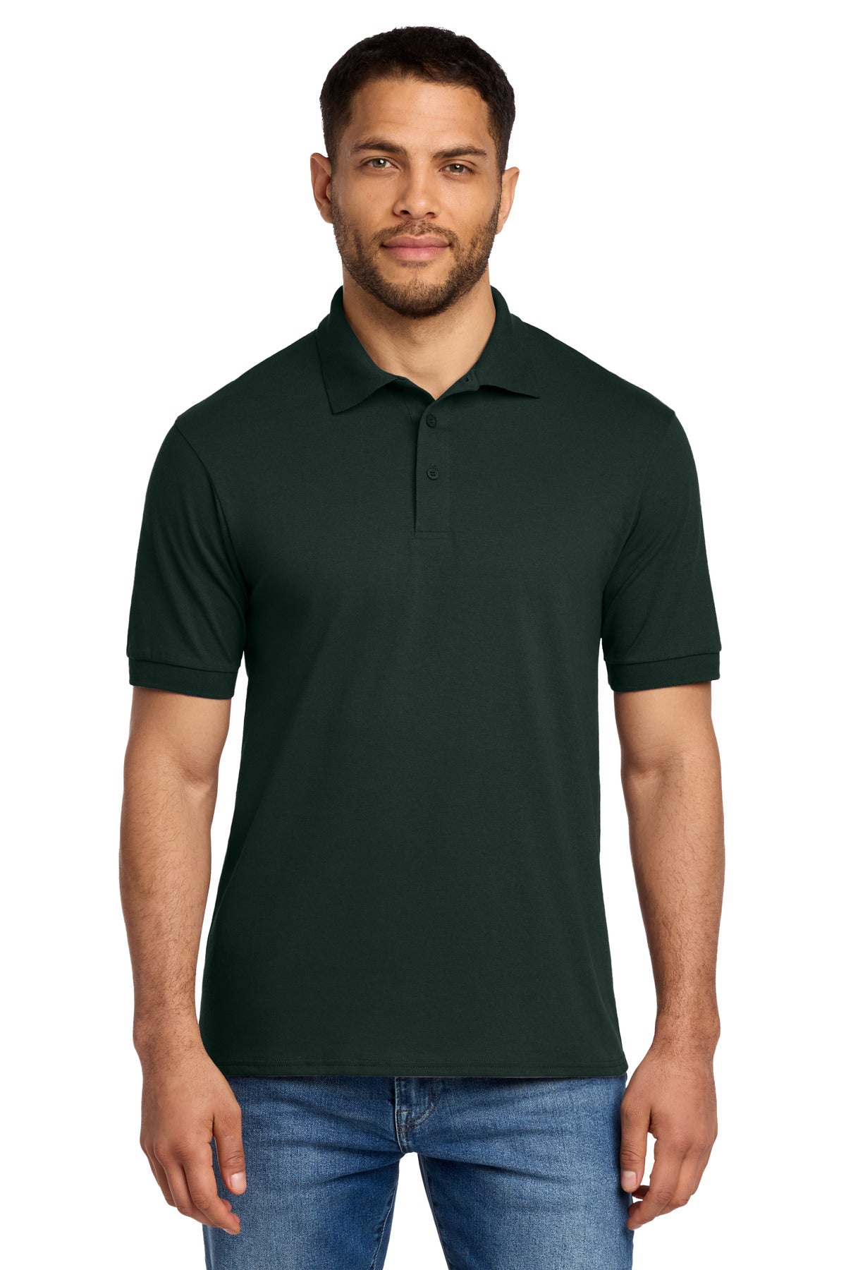 Port & Company Core Blend Jersey Polo (SAN-KP55) - Dark Green