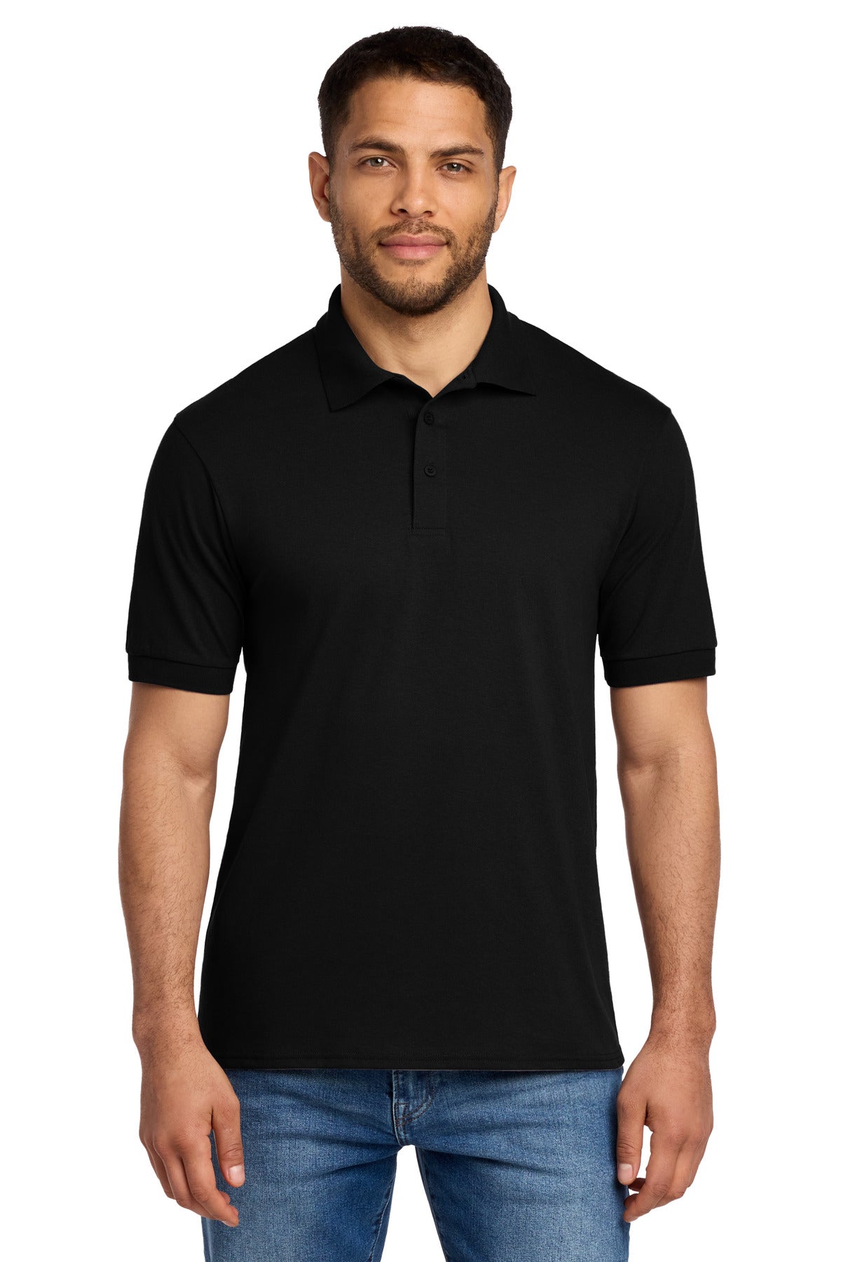 Port & Company Core Blend Jersey Polo (SAN-KP55) - Jet Black