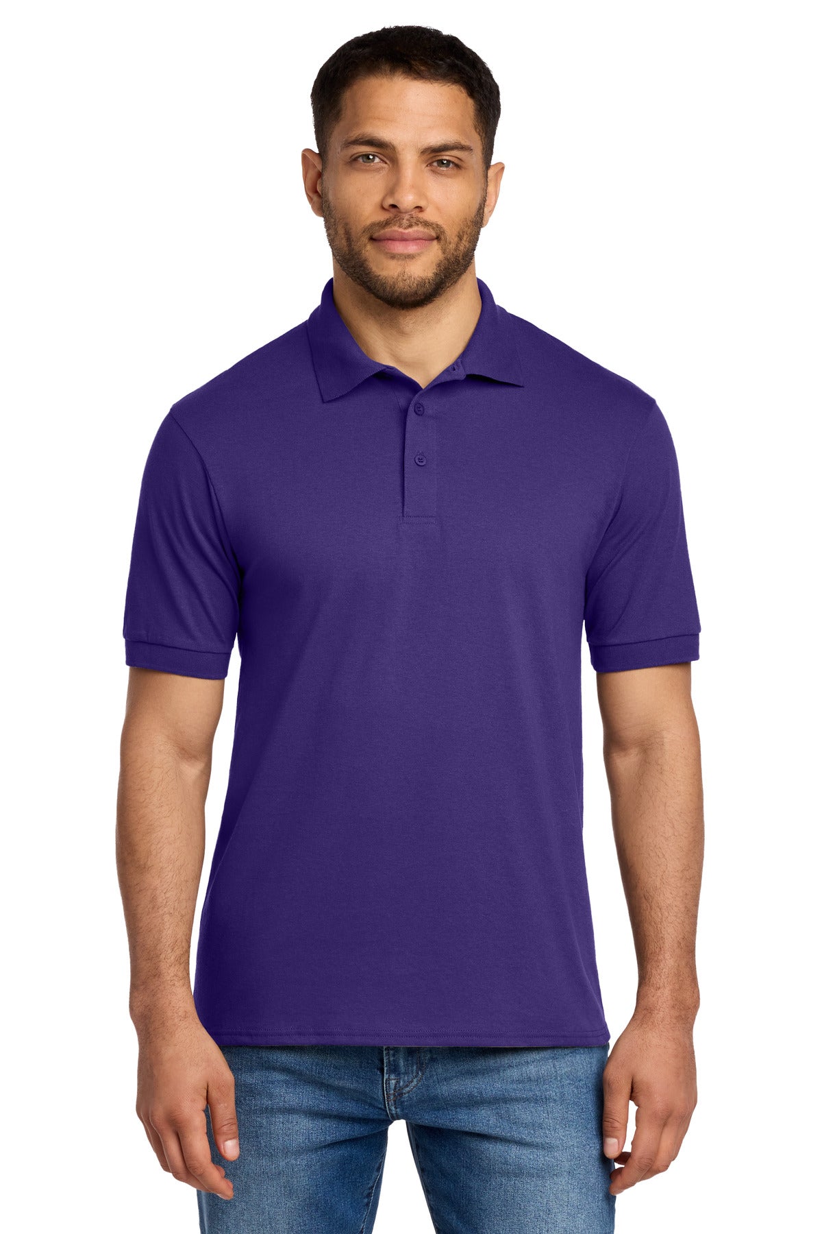 Port & Company Core Blend Jersey Polo (SAN-KP55) - Purple
