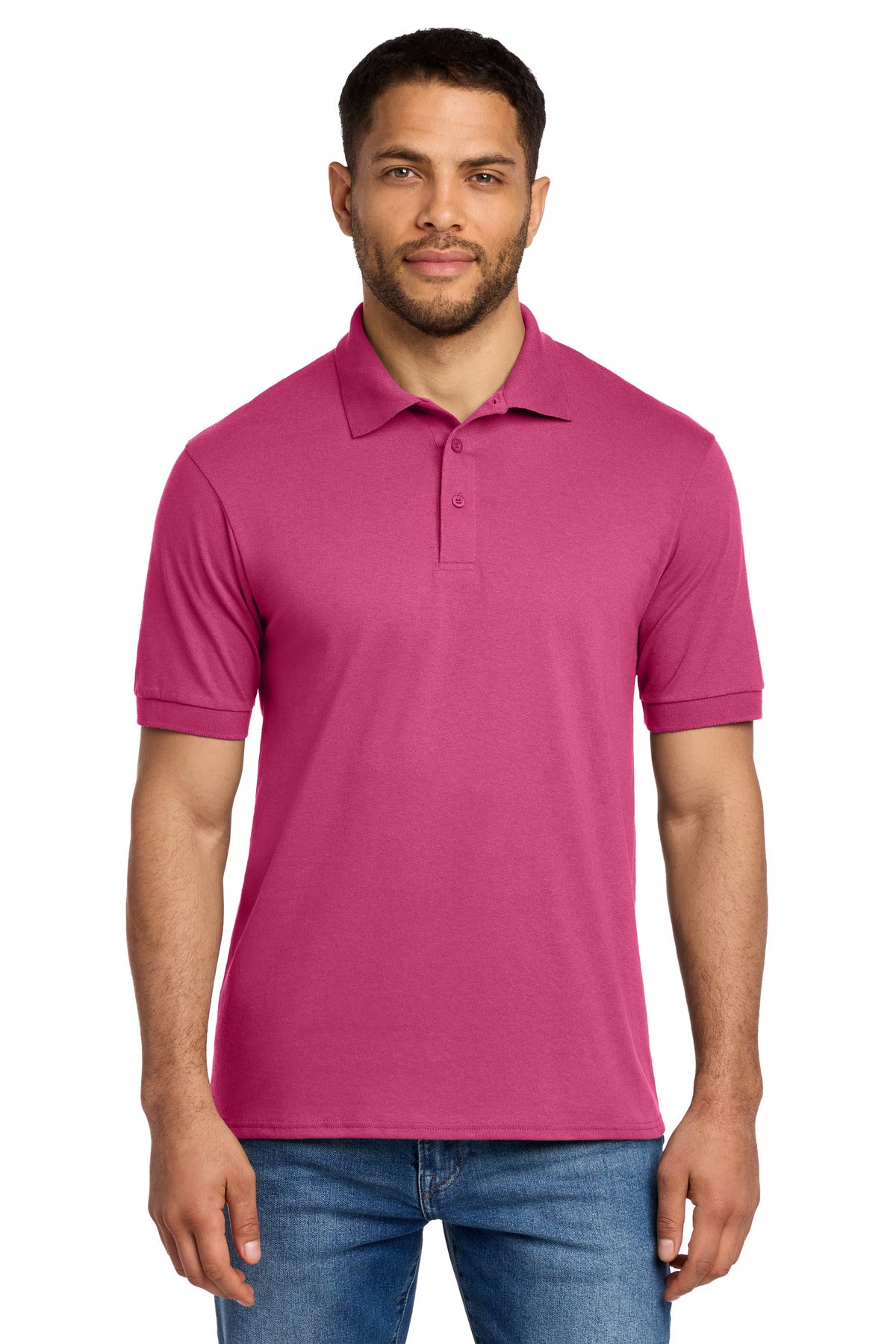 Port & Company Core Blend Jersey Polo (SAN-KP55) - Sangria