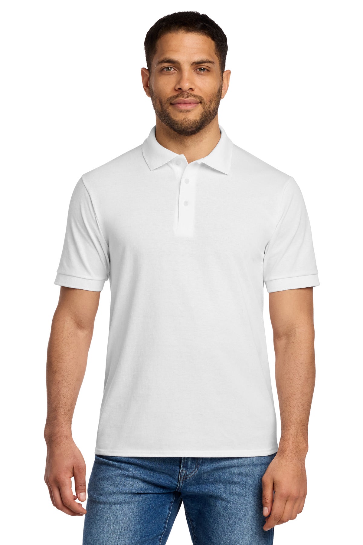 Port & Company Core Blend Jersey Polo (SAN-KP55) - White