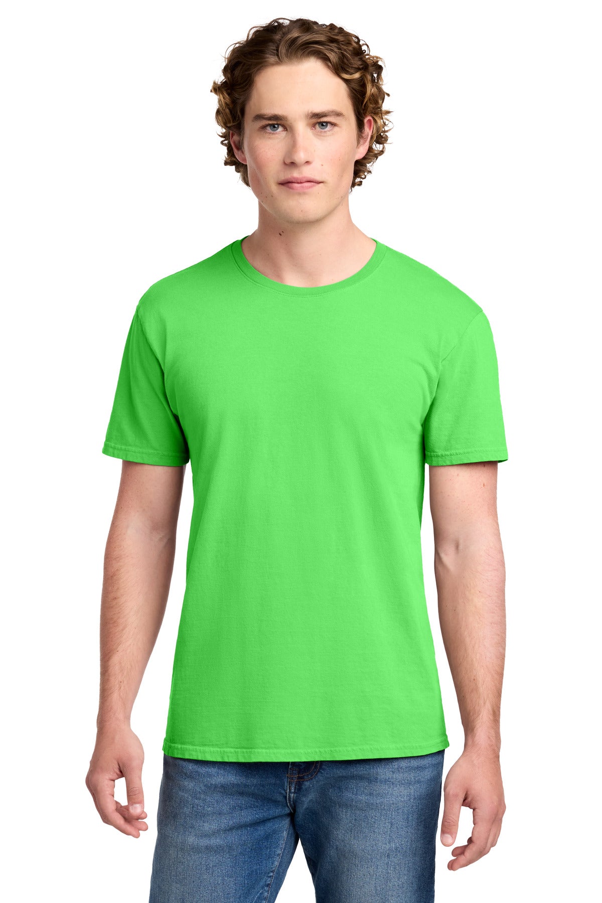 Port & Company Beach Wash Garment-Dyed Tee (SAN-PC099) - Neon Green