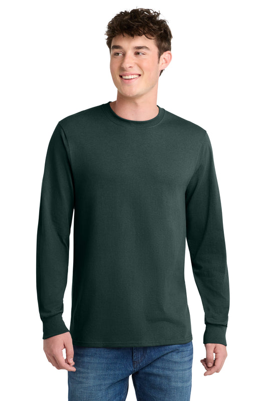 Port & Company Long Sleeve Core Blend Tee (SAN-PC55LS) - Dark Green
