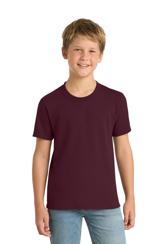 Port & Company Youth Core Blend Tee (SAN-PC55Y) - Athletic Maroon
