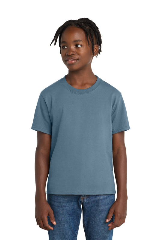 Port & Co Youth Essential Tee (SAN-PC61Y) - Stonewashed Blue