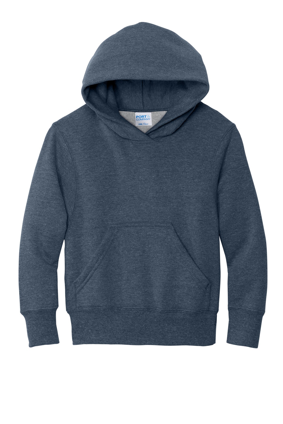 Port & Company Youth Core Fleece Pullover Hoodie (SAN-PC78YH) - Heather Navy