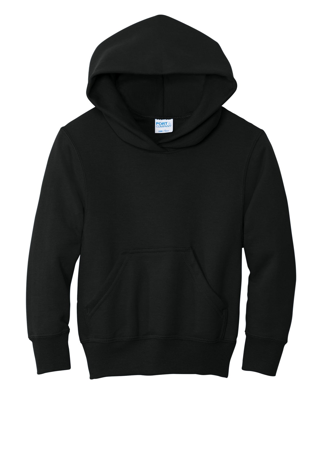 Port & Company Youth Core Fleece Pullover Hoodie (SAN-PC78YH) - Jet Black