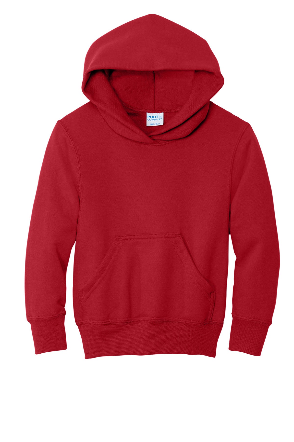 Port & Company Youth Core Fleece Pullover Hoodie (SAN-PC78YH) - Red