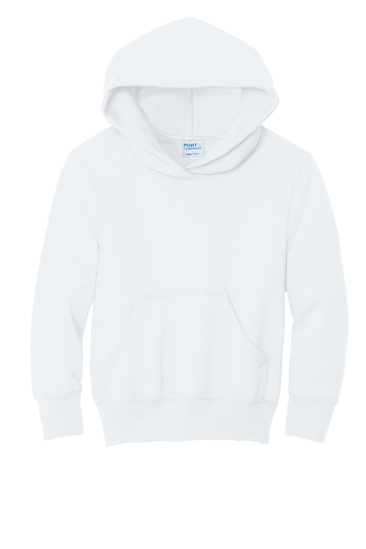 Port & Company Youth Core Fleece Pullover Hoodie (SAN-PC78YH) - White