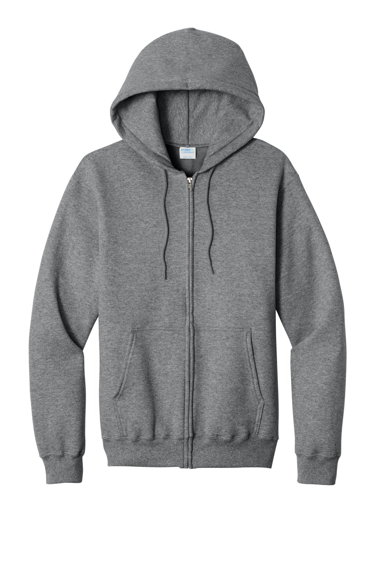 Port & Company Core Fleece Full-Zip Hoodie (SAN-PC78ZH) - Graphite Heather