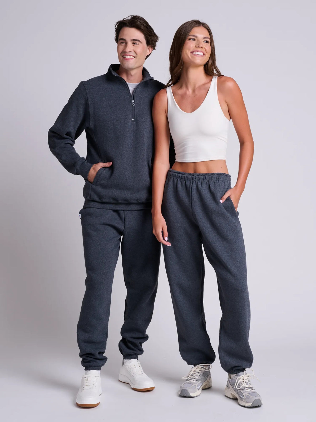 Russell Athletic Dri-Power Pocket Sweatpant (OS-029HBM0) - Black Heather