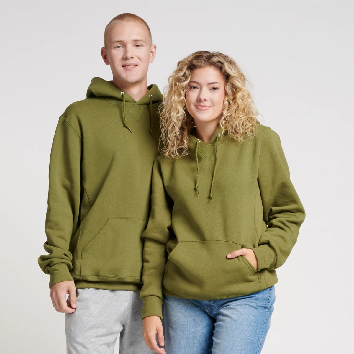 Russell Athletic Dri-Power Hoodie (OS-695HBM) - Green Moss