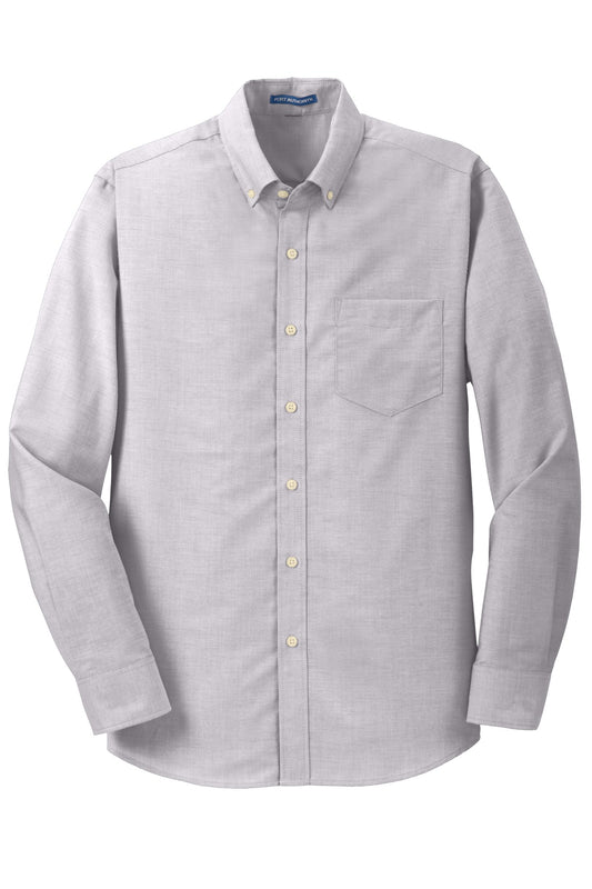 Port Authority SuperPro Oxford Shirt (SAN-S658) - Gusty Grey