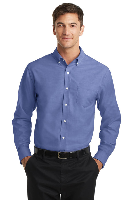 Port Authority SuperPro Oxford Shirt (SAN-S658) - Navy