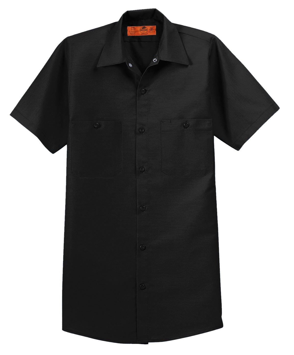 Red Kap Short Sleeve Industrial Work Shirt (SAN-SP24) - Black