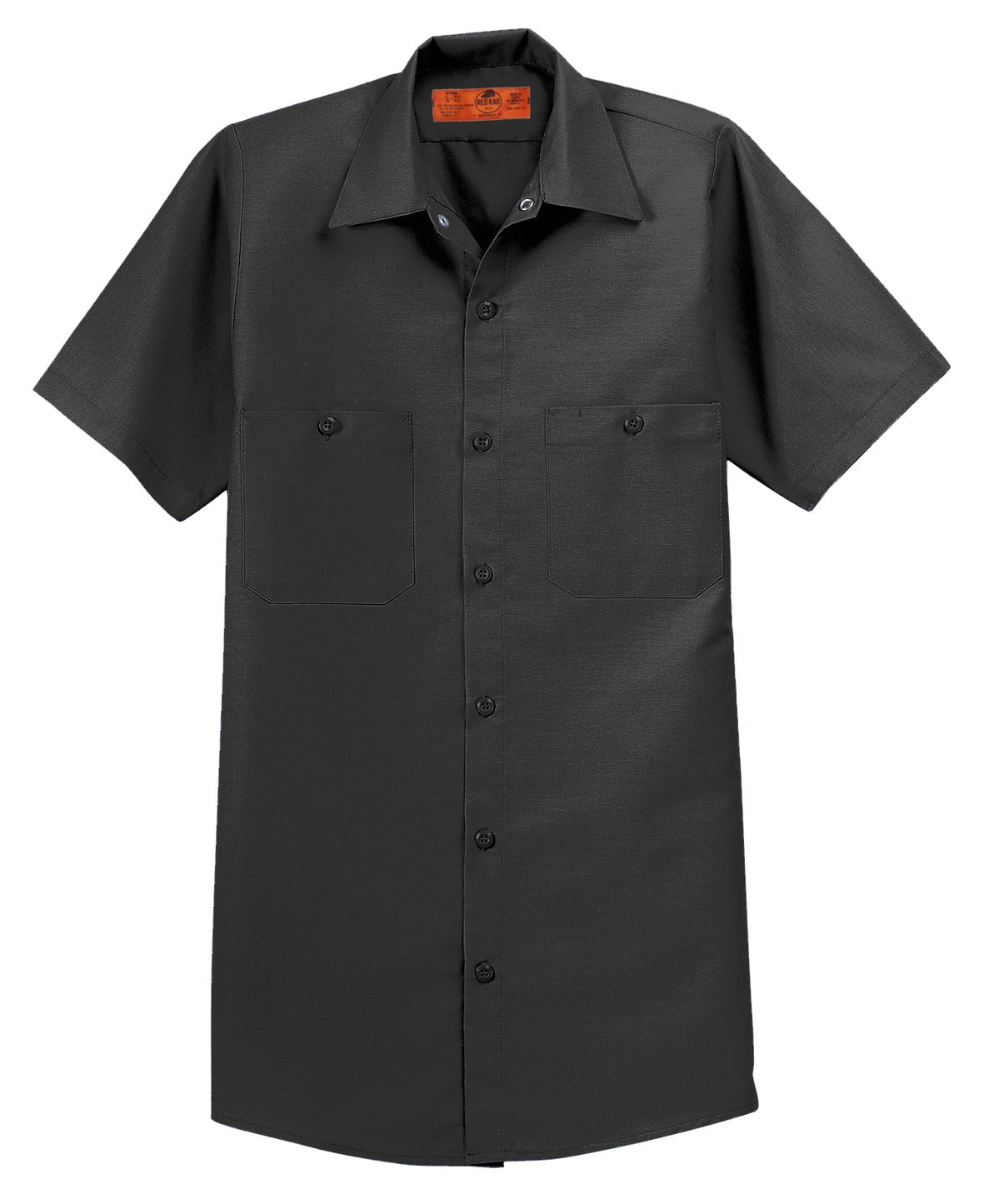 Red Kap Short Sleeve Industrial Work Shirt (SAN-SP24) - Charcoal