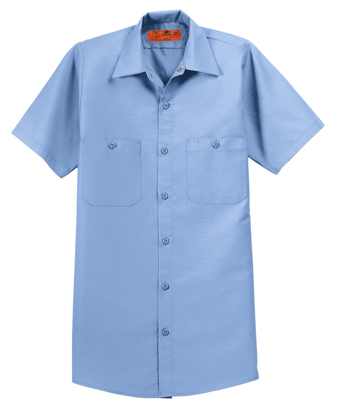 Red Kap Short Sleeve Industrial Work Shirt (SAN-SP24) - Light Blue