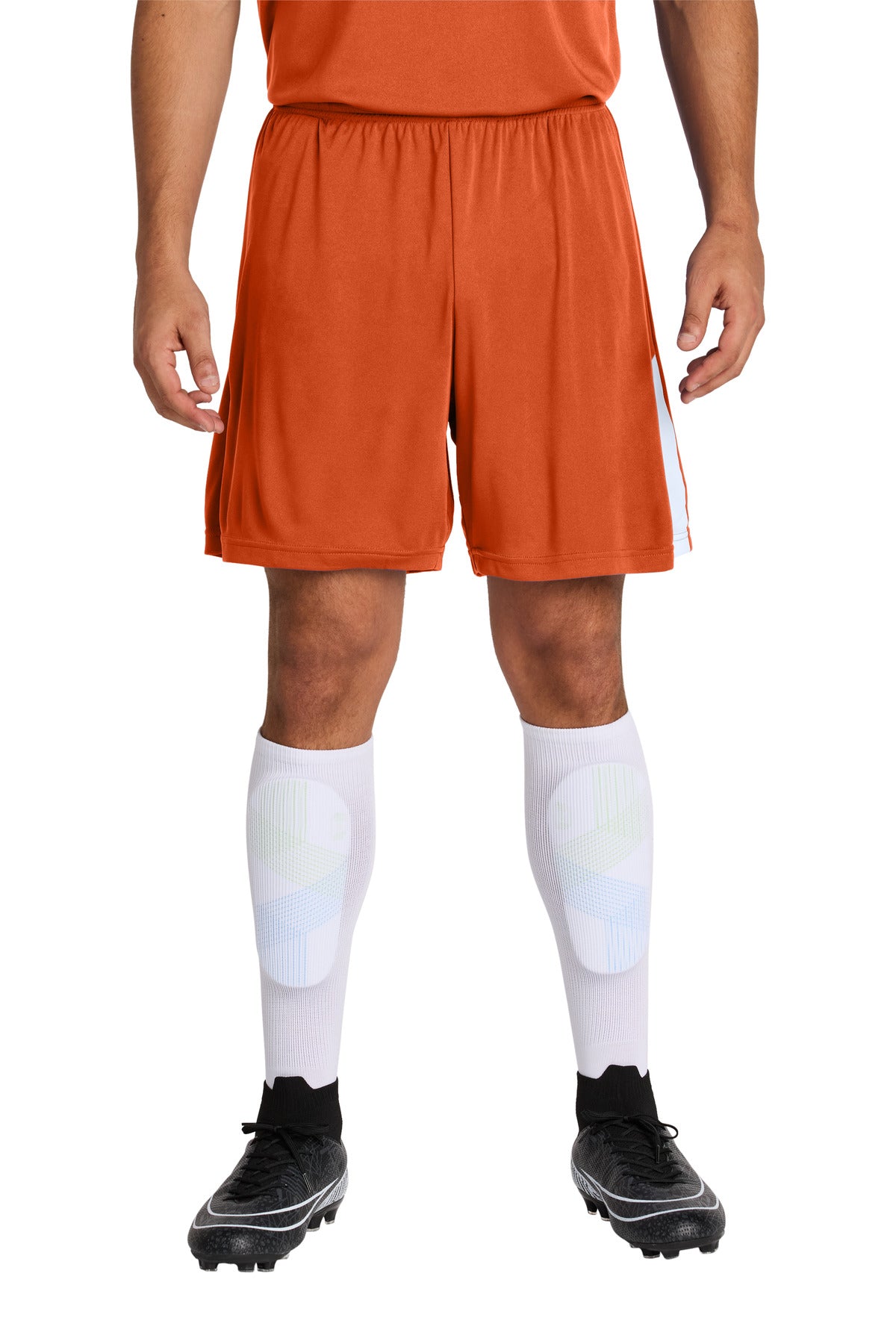 Sport-Tek Competitor United 7' Short (SAN-ST103) - Deep Orange/ White