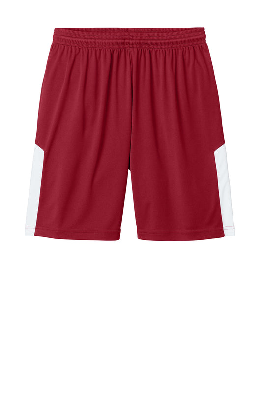 Sport-Tek Competitor United 7' Short (SAN-ST103) - Deep Red/ White