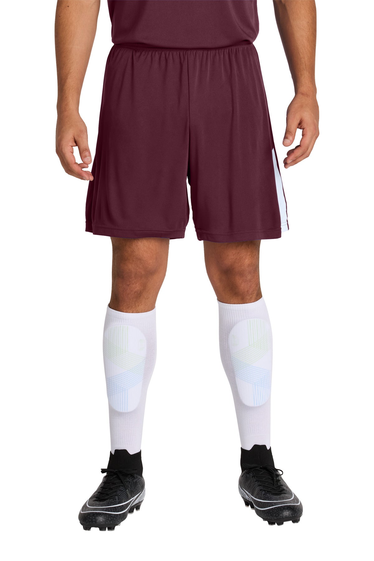 Sport-Tek Competitor United 7' Short (SAN-ST103) - Maroon/ White