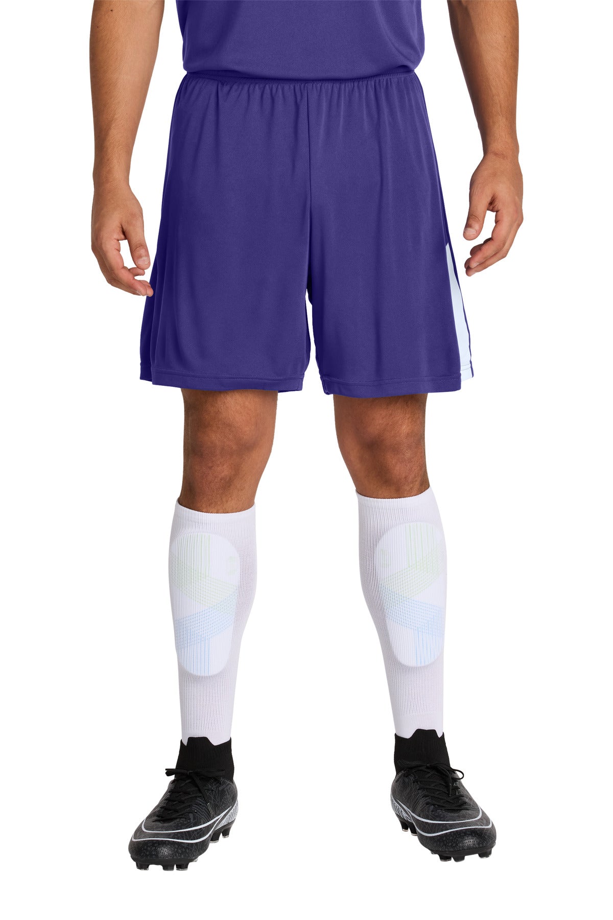 Sport-Tek Competitor United 7' Short (SAN-ST103) - Purple/ White
