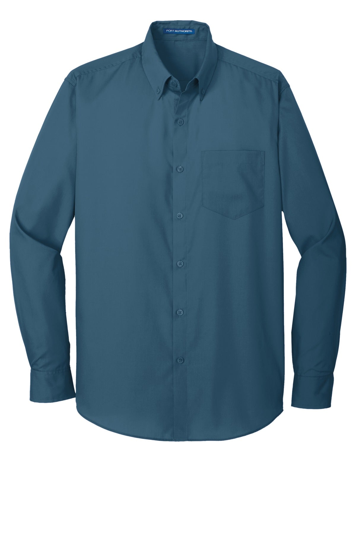 Port Authority L/S Carefree Poplin Shirt (SAN-W100) - Dusty Blue