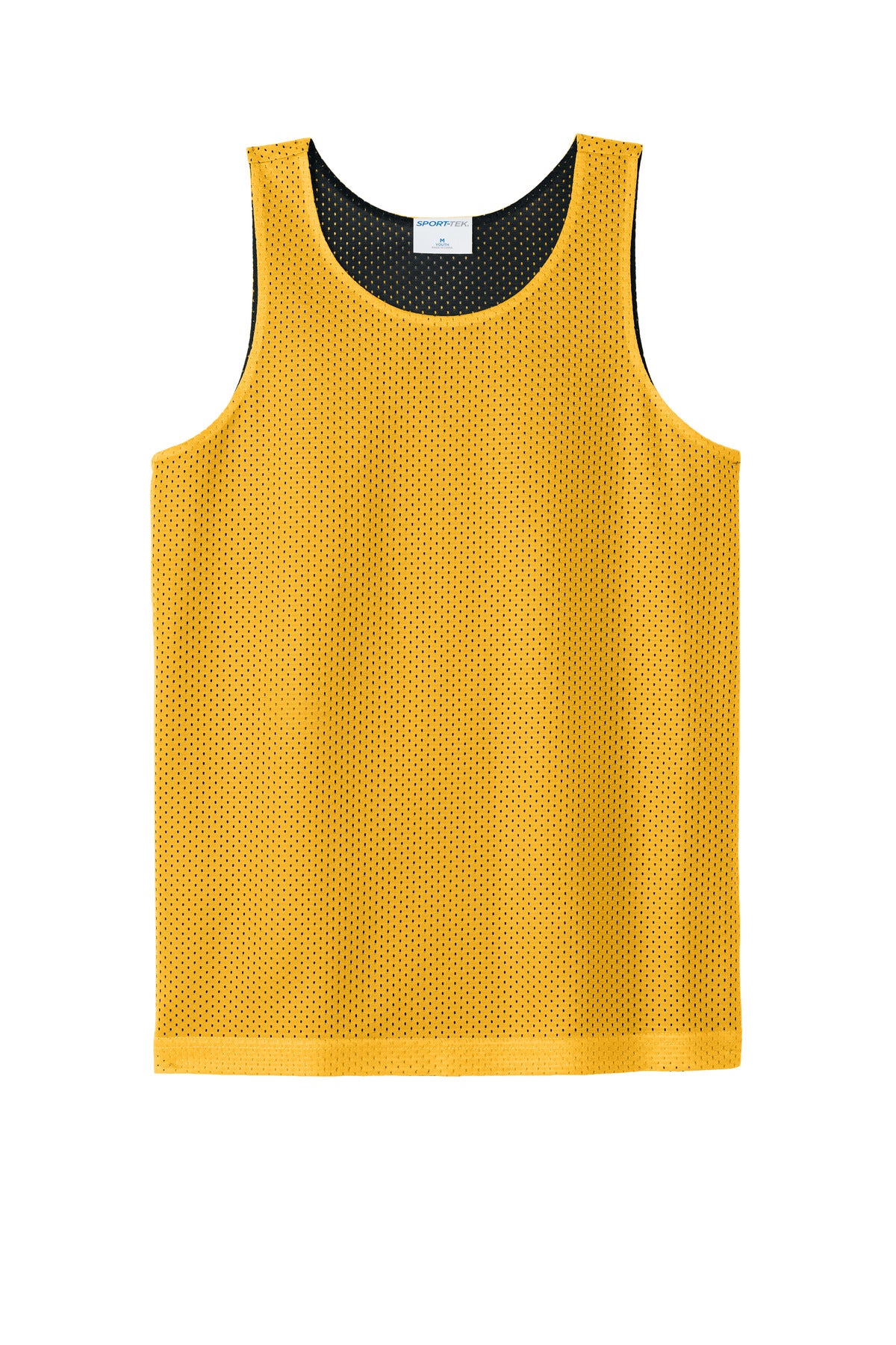 Sport-Tek Youth PosiCharge Reversible Mesh Tank (SAN-YST5000) - Gold/ Black