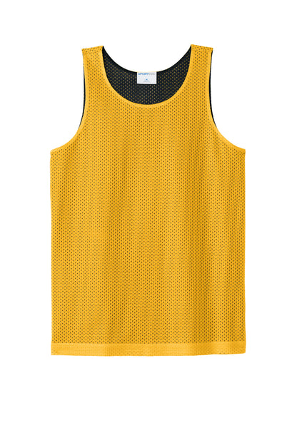 Sport-Tek Youth PosiCharge Reversible Mesh Tank (SAN-YST5000) - Gold/ Black